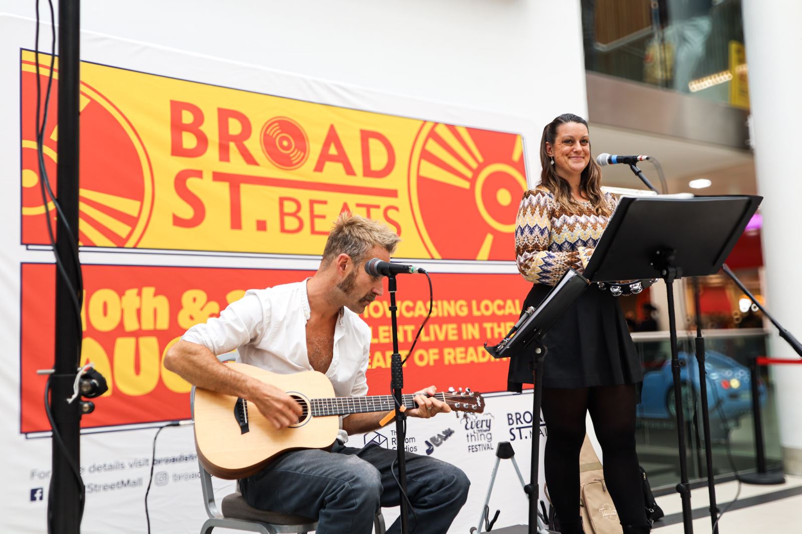 The Sepia Tone Folk Collective performing on a stage